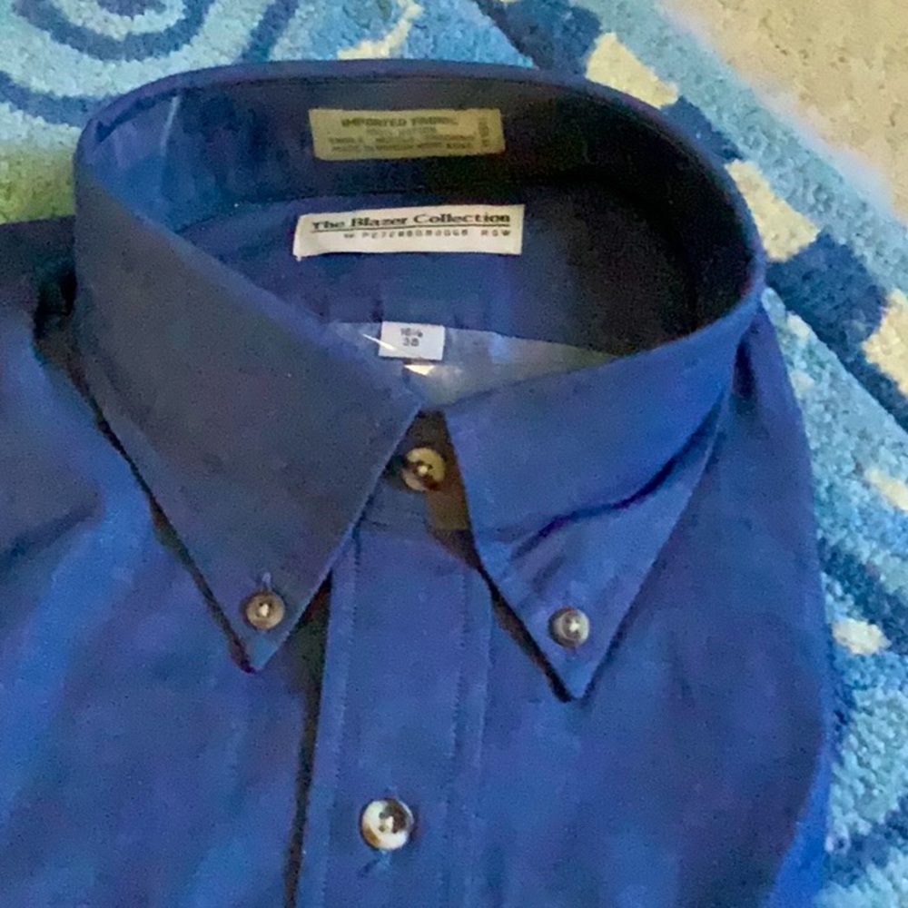 NWOT! Men’s Blue Button Down Shirt. 16.5-36. Peterborough Row